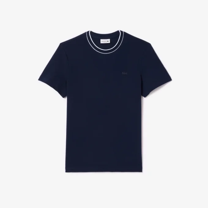 メンズ ストレッチピケ ストライプカラーTシャツ メンズ ストレッチピケ ストライプカラーTシャツ