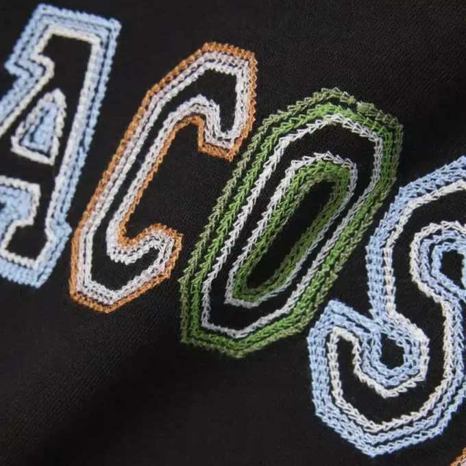 刺繍入りコットンTシャツ