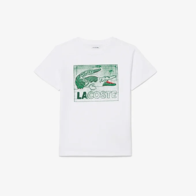 グラフィックプリントコットンTシャツ