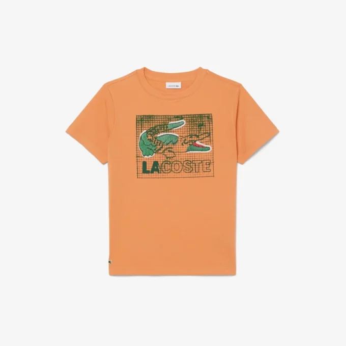 グラフィックプリントコットンTシャツ