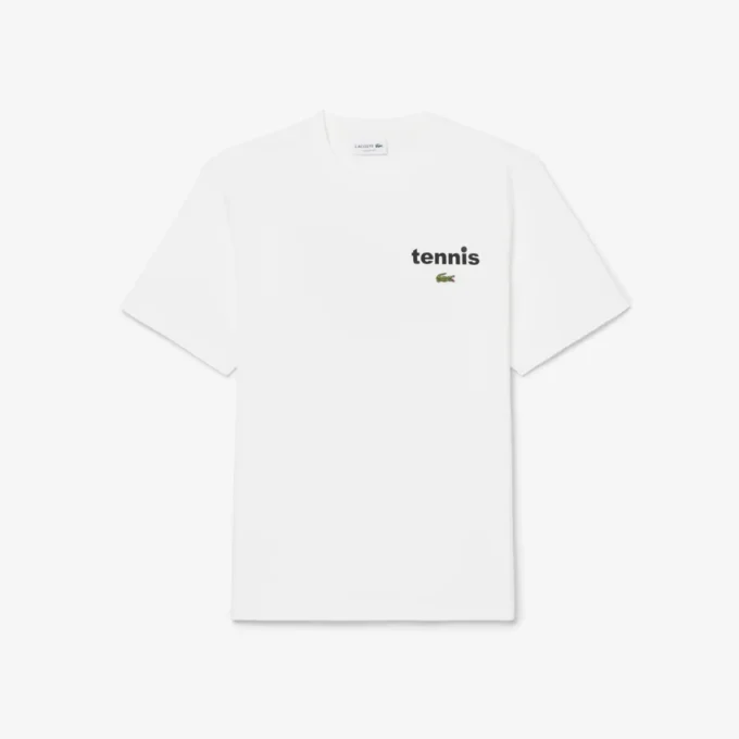プリントコットンTシャツ
