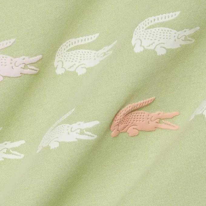 クロコダイルプリントコットンTシャツ