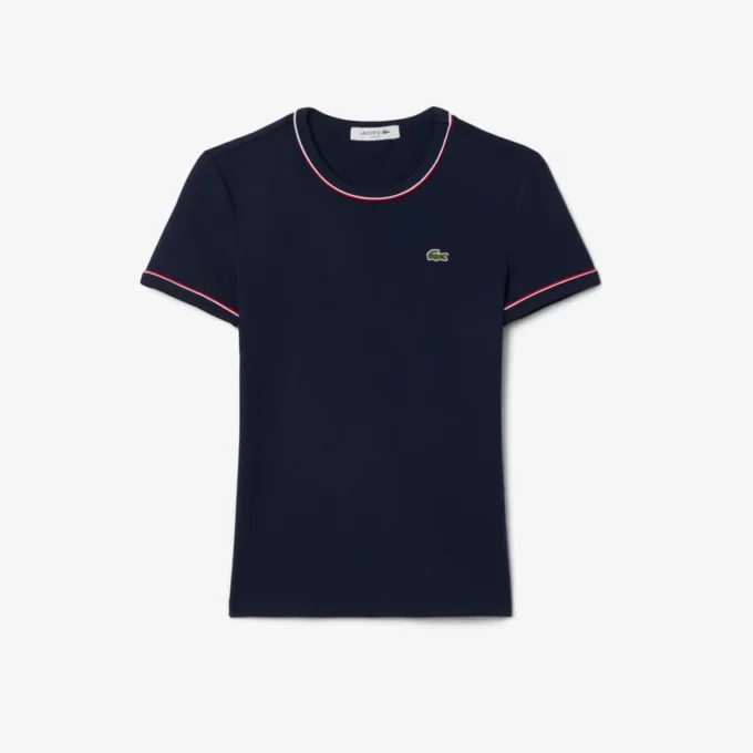 レディース コントラストトリム ジャージーTシャツ レディース コントラストトリム ジャージーTシャツ