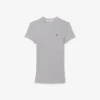 レディース スリムフィット リブ編みコットンTシャツ