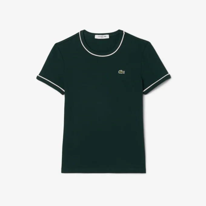 レディース コントラストトリム ジャージーTシャツ レディース コントラストトリム ジャージーTシャツ