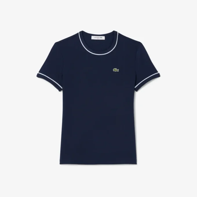レディース コントラストトリム ジャージーTシャツ レディース コントラストトリム ジャージーTシャツ