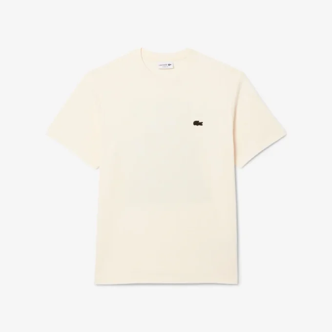 プリント入り厚手コットンTシャツ プリント入り厚手コットンTシャツ