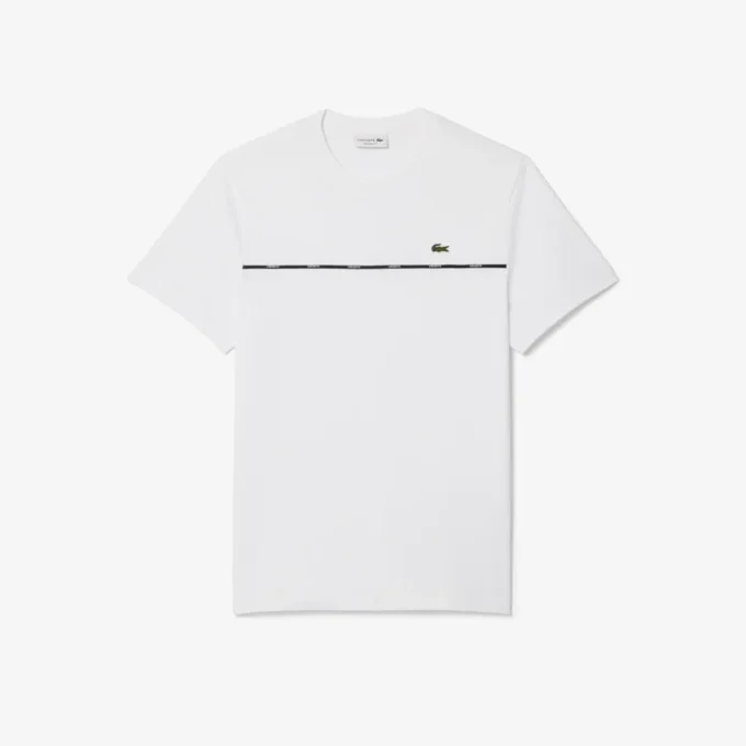 メンズ ロゴトリム コットンジャージー Tシャツ メンズ ロゴトリム コットンジャージー Tシャツ