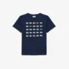 クロコダイルプリントコットンTシャツ