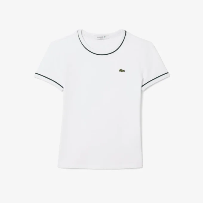 レディース コントラストトリム ジャージーTシャツ レディース コントラストトリム ジャージーTシャツ