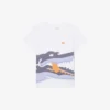 クロコダイルプリントコットンTシャツ
