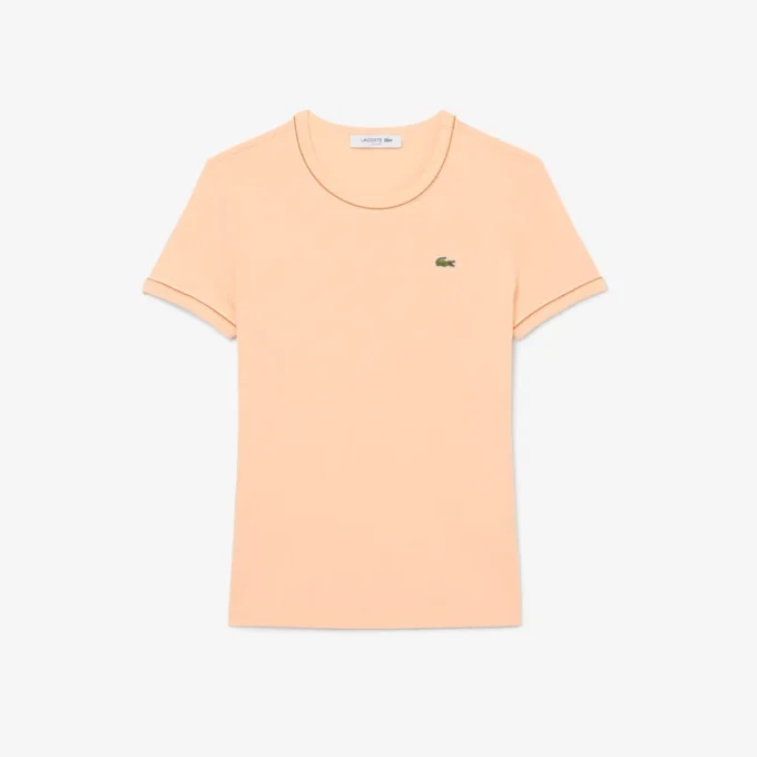 レディース コントラストトリム ジャージーTシャツ レディース コントラストトリム ジャージーTシャツ