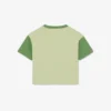 コントラストトリム コットンTシャツ