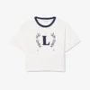コントラストバッジ コットンTシャツ
