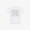 クロコダイルプリントコットンTシャツ