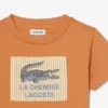 バッジアクセントコットンTシャツ