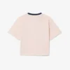 コントラストバッジ コットンTシャツ