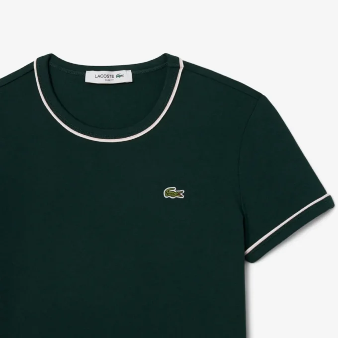 レディース コントラストトリム ジャージーTシャツ レディース コントラストトリム ジャージーTシャツ
