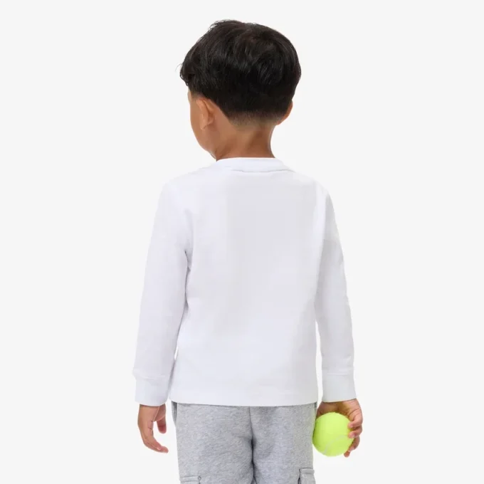 キッズ用長袖コットンTシャツ
