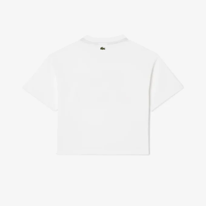 ガールズ用 オーバーサイズプリントコットンTシャツ