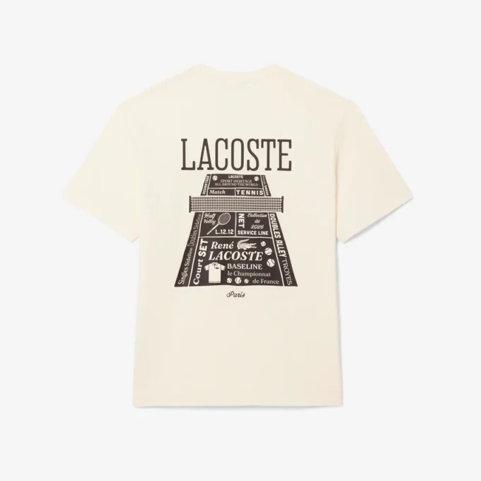 プリント入り厚手コットンTシャツ プリント入り厚手コットンTシャツ