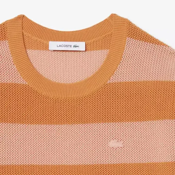 ストライプメッシュニットTシャツワンピース ストライプメッシュニットTシャツワンピース