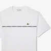 メンズ ロゴトリム コットンジャージー Tシャツ メンズ ロゴトリム コットンジャージー Tシャツ