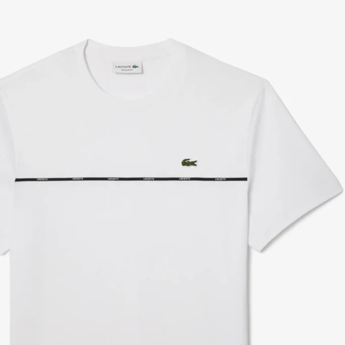 メンズ ロゴトリム コットンジャージー Tシャツ メンズ ロゴトリム コットンジャージー Tシャツ