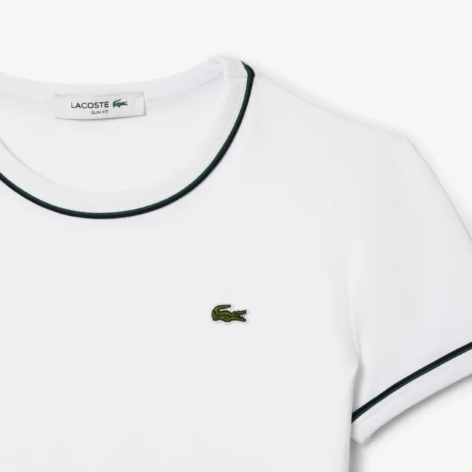 レディース コントラストトリム ジャージーTシャツ レディース コントラストトリム ジャージーTシャツ