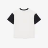 コントラストトリム コットンTシャツ