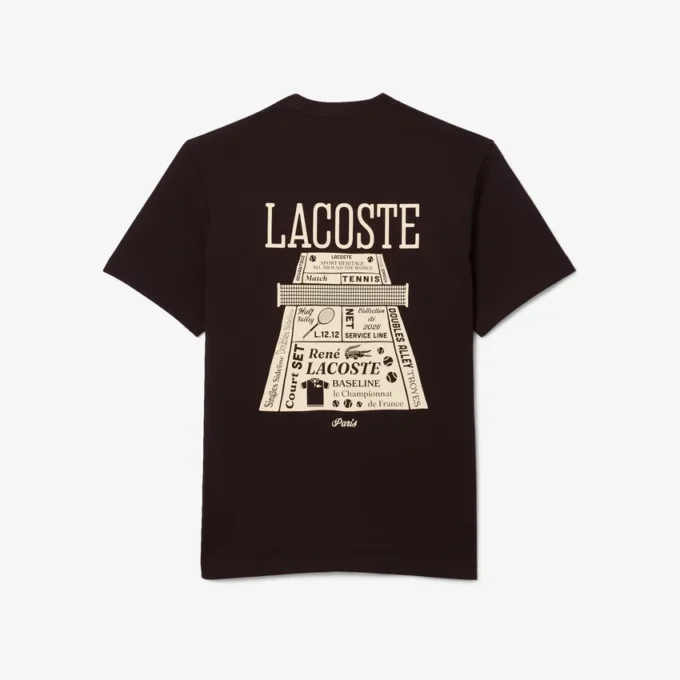 プリント入り厚手コットンTシャツ プリント入り厚手コットンTシャツ