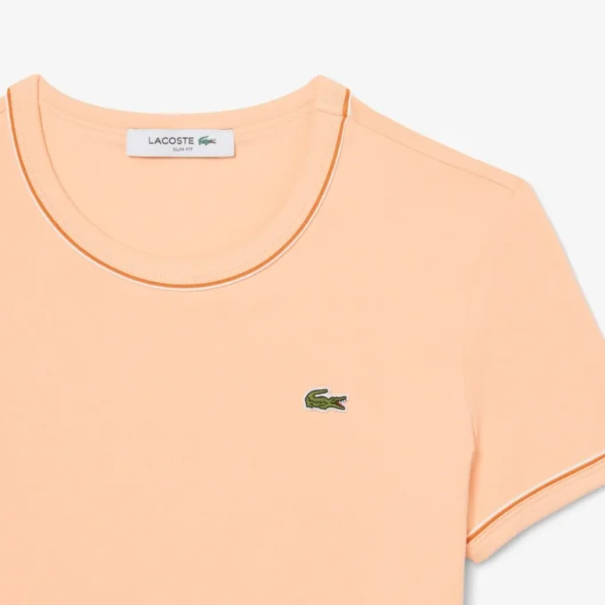 レディース コントラストトリム ジャージーTシャツ レディース コントラストトリム ジャージーTシャツ
