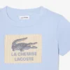 バッジアクセントコットンTシャツ