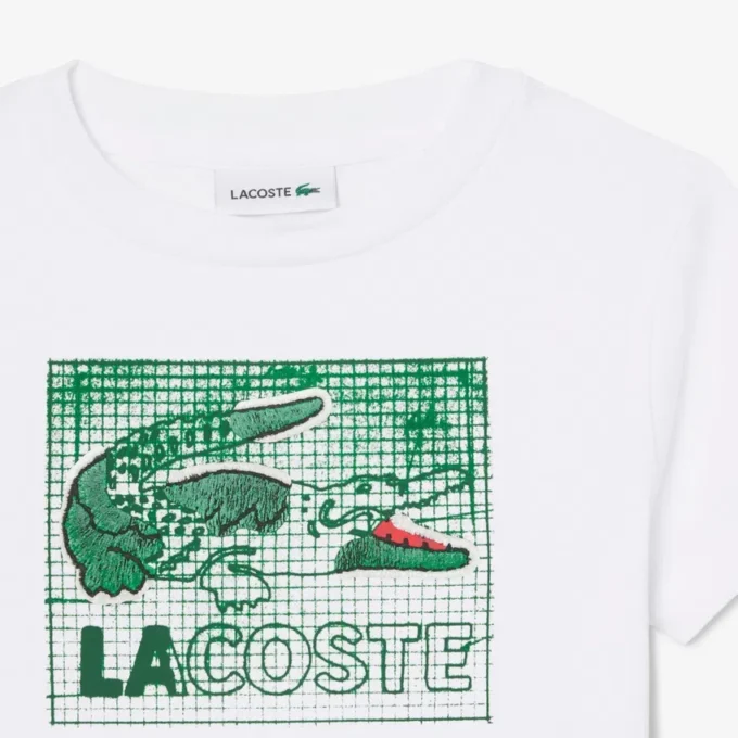 グラフィックプリントコットンTシャツ