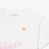 クロコダイルプリントコットンTシャツ