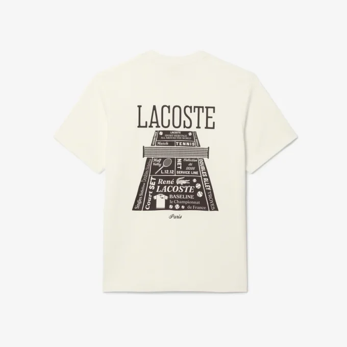 プリント入り厚手コットンTシャツ プリント入り厚手コットンTシャツ