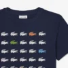 クロコダイルプリントコットンTシャツ