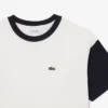 コントラストトリム コットンTシャツ