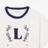 コントラストバッジ コットンTシャツ