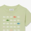 クロコダイルプリントコットンTシャツ