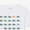 クロコダイルプリントコットンTシャツ