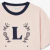 コントラストバッジ コットンTシャツ