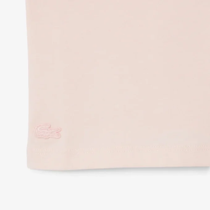 コントラストバッジ コットンTシャツ