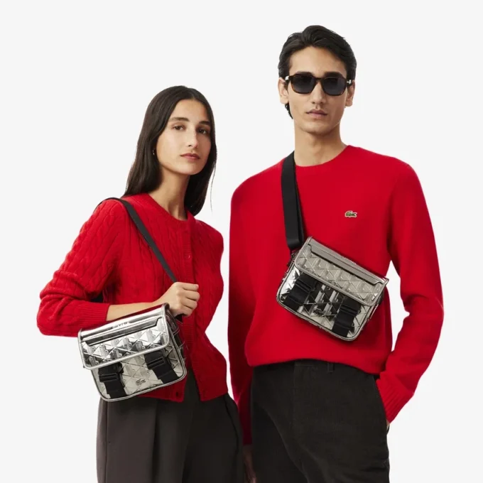 「The Blend」シルバー メッセンジャーバッグ 「The Blend」シルバー メッセンジャーバッグ