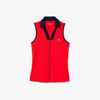 レディース スリムフィット Ultra Dry ノースリーブ テニス ポロシャツ レディース スリムフィット Ultra Dry ノースリーブ テニス ポロシャツ