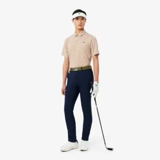 レギュラーフィット Ultra Dry ストライプ ゴルフポロシャツ