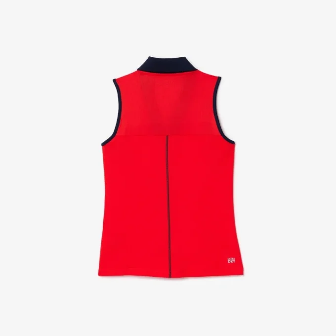 レディース スリムフィット Ultra Dry ノースリーブ テニス ポロシャツ レディース スリムフィット Ultra Dry ノースリーブ テニス ポロシャツ