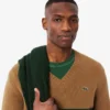 メンズ ストライプ ウール Vネック セーター メンズ ストライプ ウール Vネック セーター