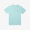 メンズ トールフィット リブ編みVネック コットンTシャツ